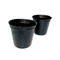 Vasi profondi della scuola materna da 3 galloni del PE di Daphne di inverno della pianta di altezza nera dei vasi 23cm