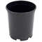 Vaso all'aperto di plastica nero personalizzabile alto Quanlity di gallone del vaso di fiore