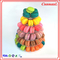 Torre di plastica del dolce di Macaron di 4 storie riciclabile