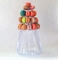Banco di mostra della torre di Macaron della fila della copertura superiore 4 dell'OEM per la decorazione del dolce