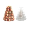 Imballaggio di lusso a 10 pollici di Macaron del supporto di plastica di Macaron della fila della torre Eiffel 6