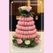 Una plastica accatastabile Macaron di 10 strati che imballa la torre di Macaron dell'albero di Natale del PVC di 0.8mm