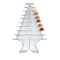 chiaro banco di mostra nero del macaron della torre della piramide del macaron di 10 file