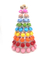 10 supporti di plastica elegante del supporto della torre dell'esposizione del macaron strato/della fila per la festa nuziale
