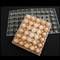 uovo quadrato di plastica puro Tray Holder del vassoio 71mm dell'uovo dell'ANIMALE DOMESTICO eliminabile 15packs