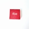 Contenitore di regalo di Logo Embossed Rigid Hexagon Paper che imballa abitudine rossa del contenitore di regalo dei gioielli