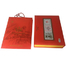 Sacco di carta rigido di lusso rosso del contenitore di regalo che imballa Logo For Tea Chocolate su ordinazione