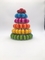 Torre di plastica eliminabile di Macaron di 10 file per il dolce