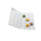 3x8 piegante 24pcs Macaron di plastica che imballa l'ANIMALE DOMESTICO del PVC di Clam Shell Tray Clear