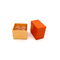 Rivestimento UV riciclabile d'imballaggio arancio adorabile 2pcs della scatola di Macaron della carta kraft