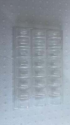 24 CAVITY Macaron Tray con materiale PET alimentare per imballaggi riutilizzabili di macaroni