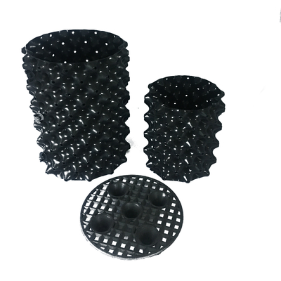 i vasi di plastica dell'aria del PVC del diametro 0.7mm di 20cm non hanno ricoperto i vasi neri dell'aria dei polimeri degradabili