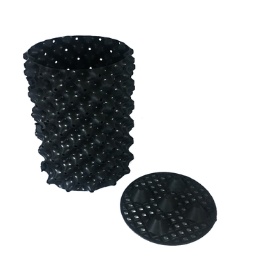 i vasi di plastica dell'aria del PVC del diametro 0.7mm di 20cm non hanno ricoperto i vasi neri dell'aria dei polimeri degradabili