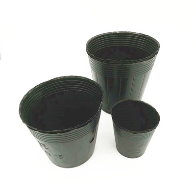 Pottino per piante di PVC nero PS di plastica morbida