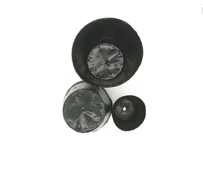 Pottino per piante di PVC nero PS di plastica morbida