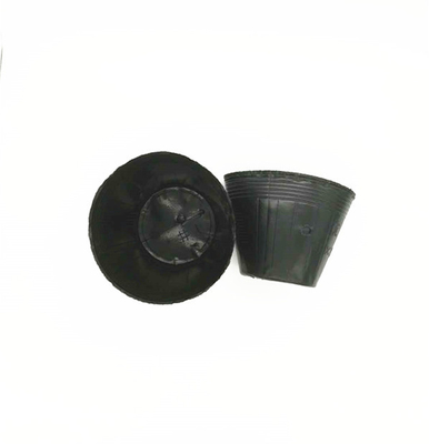 Pottino per piante di PVC nero PS di plastica morbida