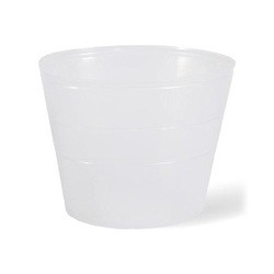 Vaso da bambino di plastica morbida e sottile trasparente e nero