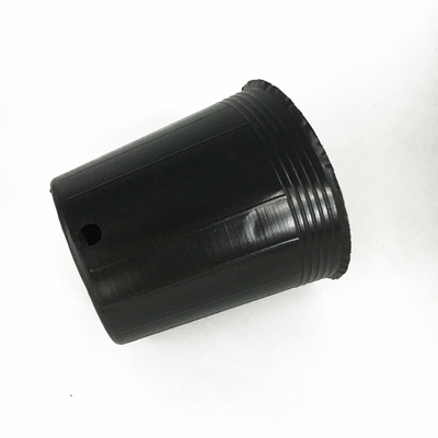 Colore nero grande vaso di plastica per giardino resistente all'invecchiamento