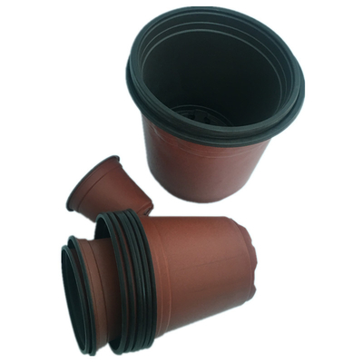 Nuovo design 3 pollici di plastica vaso da bambino morbido marrone colore di plastica vaso da fiori