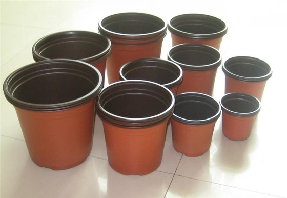 Nuovo design 3 pollici di plastica vaso da bambino morbido marrone colore di plastica vaso da fiori