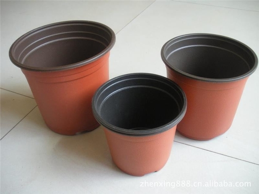Nuovo design 3 pollici di plastica vaso da bambino morbido marrone colore di plastica vaso da fiori