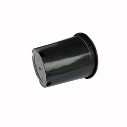 Plastico duro durevole 3 galloni di piante da fiore nero Grandi vasi di PP / HDPE