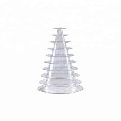 Nuovo design 10 Tier Macaron Tower vassoio per cibo usa e getta