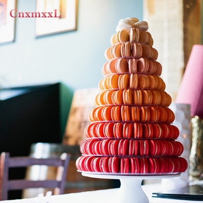 Super WOW 10 Tier Macaron Blister Tower Stand Packaging con acrilico