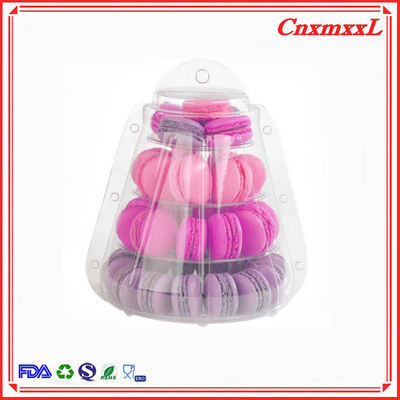 Nuovo Stile Piccola Plastica 4 Strati Torre di Macaroni 47pcs all'ingrosso