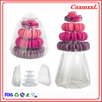 Nuovo Stile Piccola Plastica 4 Strati Torre di Macaroni 47pcs all'ingrosso
