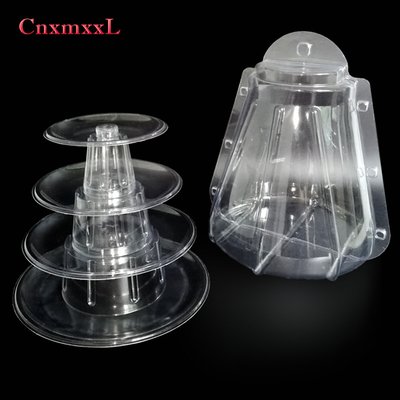 Nuovo Stile Piccola Plastica 4 Strati Torre di Macaroni 47pcs all'ingrosso