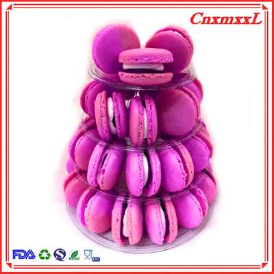 Conveniente Piccolo Macaroon di plastica Stand di Visualizzazione Torre 37pcs riciclabile