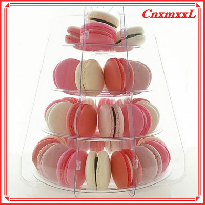 Conveniente Piccolo Macaroon di plastica Stand di Visualizzazione Torre 37pcs riciclabile
