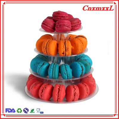 Conveniente Piccolo Macaroon di plastica Stand di Visualizzazione Torre 37pcs riciclabile