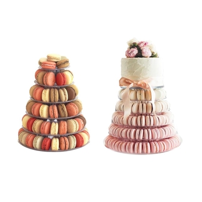 6 Livello Blister Clear Macaron Tower per la decorazione della torta