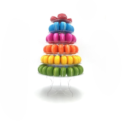 6 Livello Blister Clear Macaron Tower per la decorazione della torta