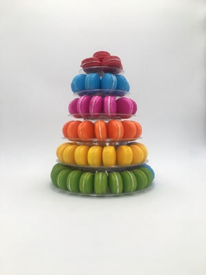 6 Livello Blister Clear Macaron Tower per la decorazione della torta