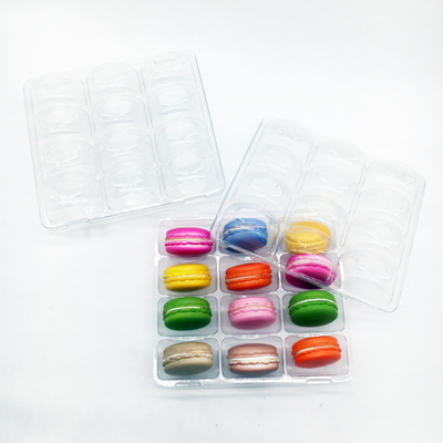 Confezionato su misura Modello a vuoto in plastica Blister Packaging Tray 12 buchi Macaron Tray