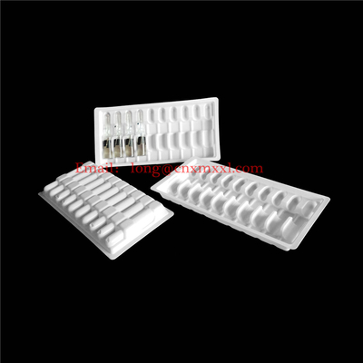 Ampolatori di plastica di alta qualità 1ml 2ml 5ml 10ml Imballaggio di plastica trasparente con vesciche Vial Blister Box