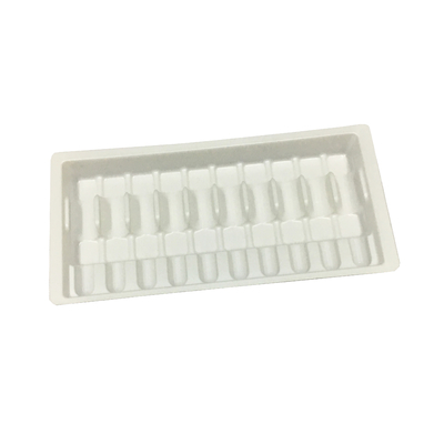 Vassoio per ampolla in plastica bianca Imballaggio 10 ml Vassoio per flaconcino in vetro Scatola per ampolla in plastica