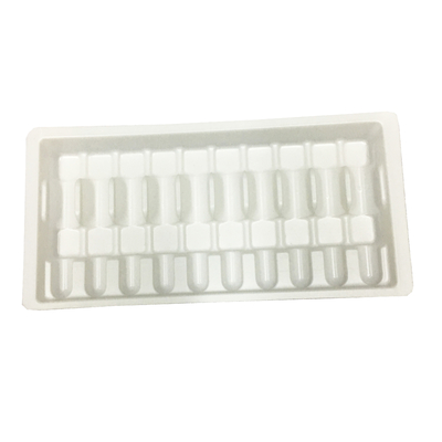 Vassoio per ampolla in plastica bianca Imballaggio 10 ml Vassoio per flaconcino in vetro Scatola per ampolla in plastica