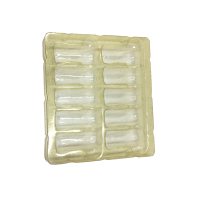 Vassoio per ampolla in plastica bianca Imballaggio 10 ml Vassoio per flaconcino in vetro Scatola per ampolla in plastica