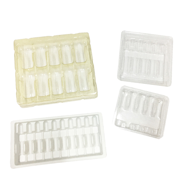 Blister di coccodrillo di plastica 1 ml Ampola Inserta vassoi di imballaggio Spessore 100 mm