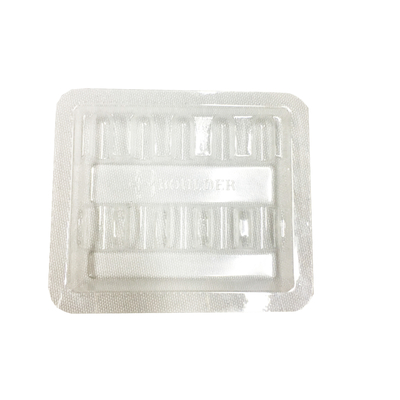 Blister di coccodrillo di plastica 1 ml Ampola Inserta vassoi di imballaggio Spessore 100 mm
