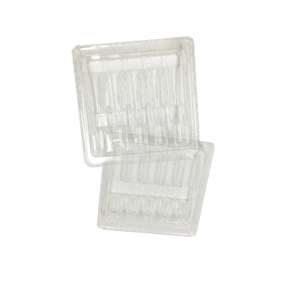 Piatto per ampule PET trasparente per flaconcino da 2 ml 3 ml 5 ml 10 ml Piatto di plastica per imballaggio medico usa e getta