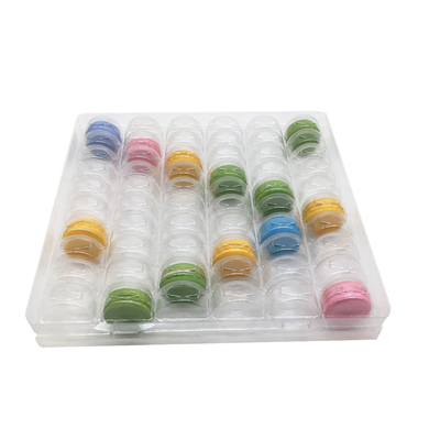 Imballaggio trasparente in plastica di macaroni Blister 6 x 10 Disposizione 60 cellule