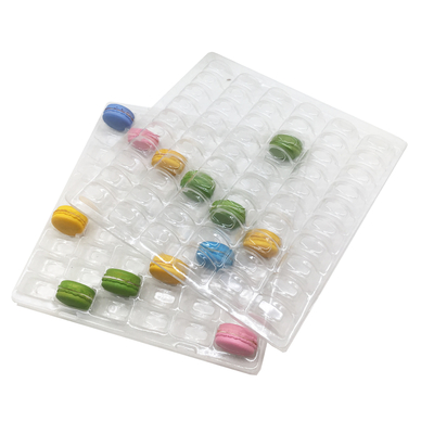 Imballaggio trasparente in plastica di macaroni Blister 6 x 10 Disposizione 60 cellule