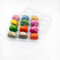 Vassoio per imballaggio Macaron in PVC/PET trasparente Disposizione 3 x 4 in blister Vassoio per macaron a 12 celle Scatola/vassoio per macaron in plastica