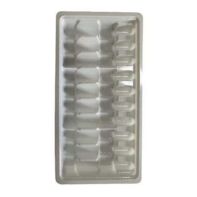 PET Prodotti fragili vassoio di imballaggio bottiglia di vetro vassoio fisso di imballaggio iniezione acqua 1ml 2ml 5ml 10ml vassoio di ampule