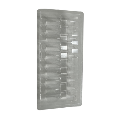 PET Prodotti fragili vassoio di imballaggio bottiglia di vetro vassoio fisso di imballaggio iniezione acqua 1ml 2ml 5ml 10ml vassoio di ampule